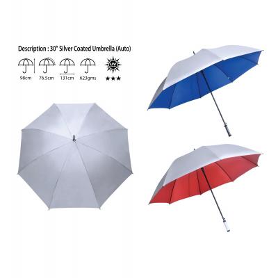 30 SILVER COATED UMBRELLA(AUTO)