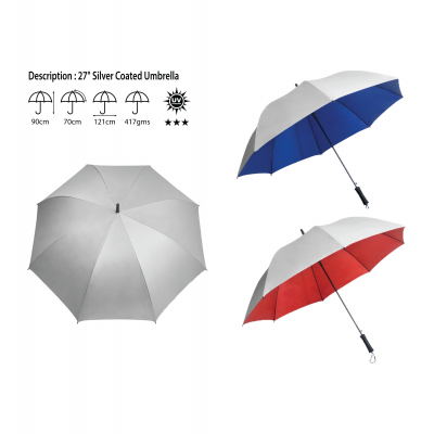 27 SILVER COATED UMBRELLA