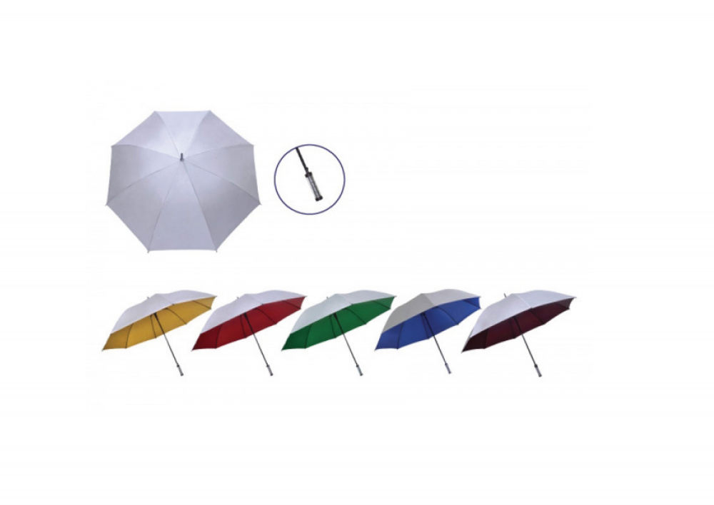 30 MANUAL SILVER COATED UMBRELLA